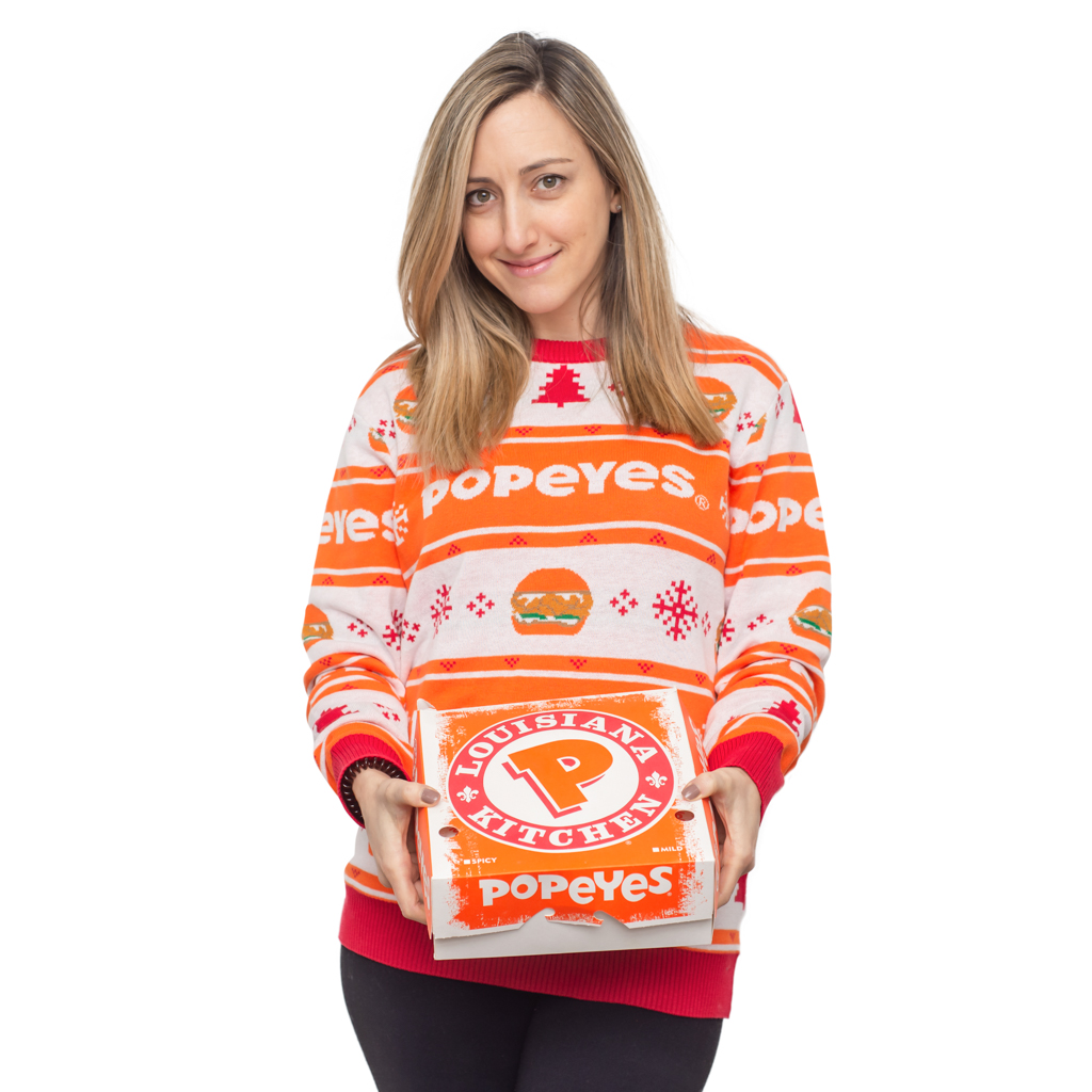 Popeyes Chicken Ugly Sweater