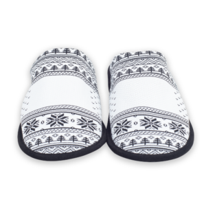Black and White Custom Slippers